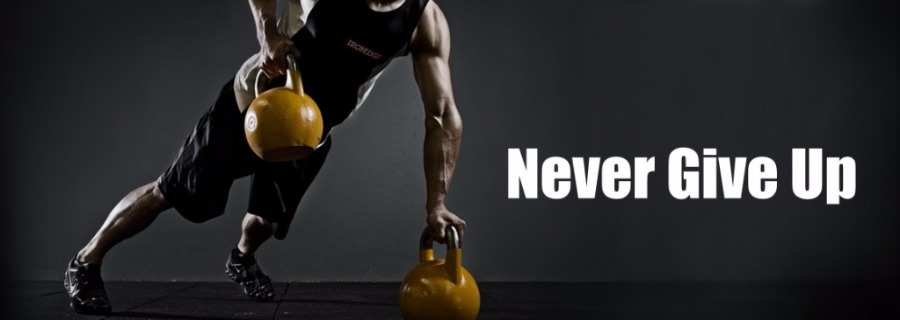 never give up